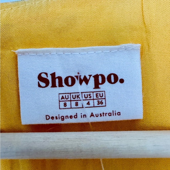 Yellow flower sundress, spring, front tie, cutout, midi, SHOWPO - Picture 5 of 9